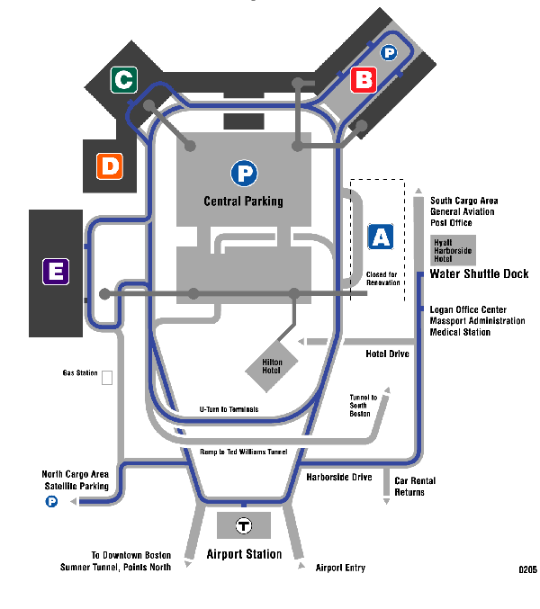 Logan Taxi Pick-up and Drop-off Terminals